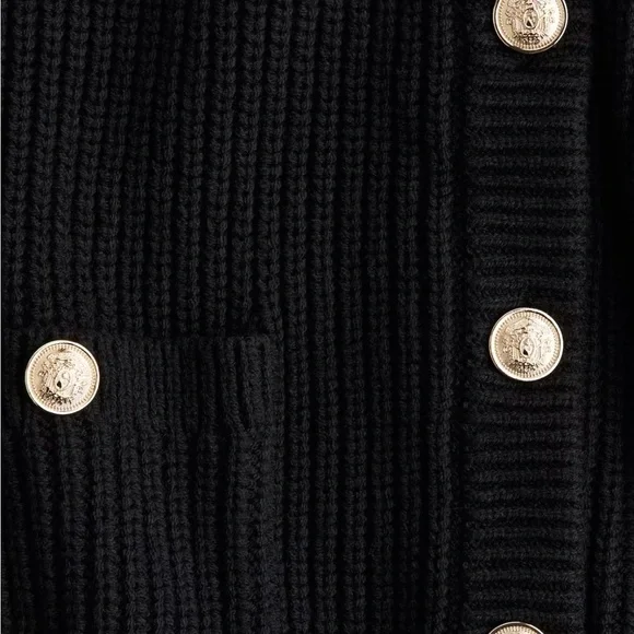 H&M Black Short Knit Cardigan - Picture 5 of 9